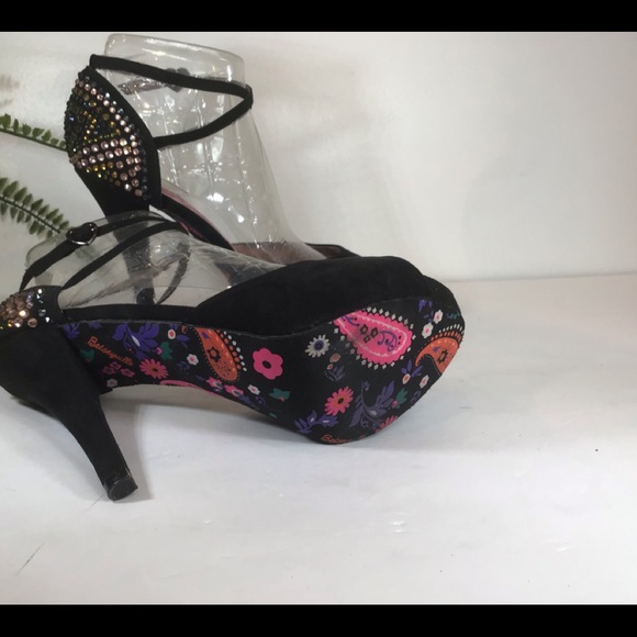 BETSEY JOHNSON BETSEYVILLE PLATFORM STILETTOS 10 - Picture 15 of 15